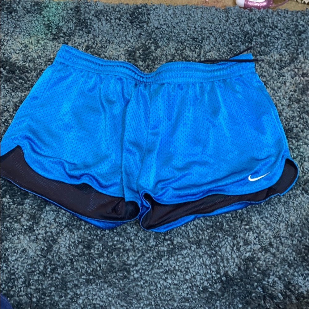 Baby blue nike shorts